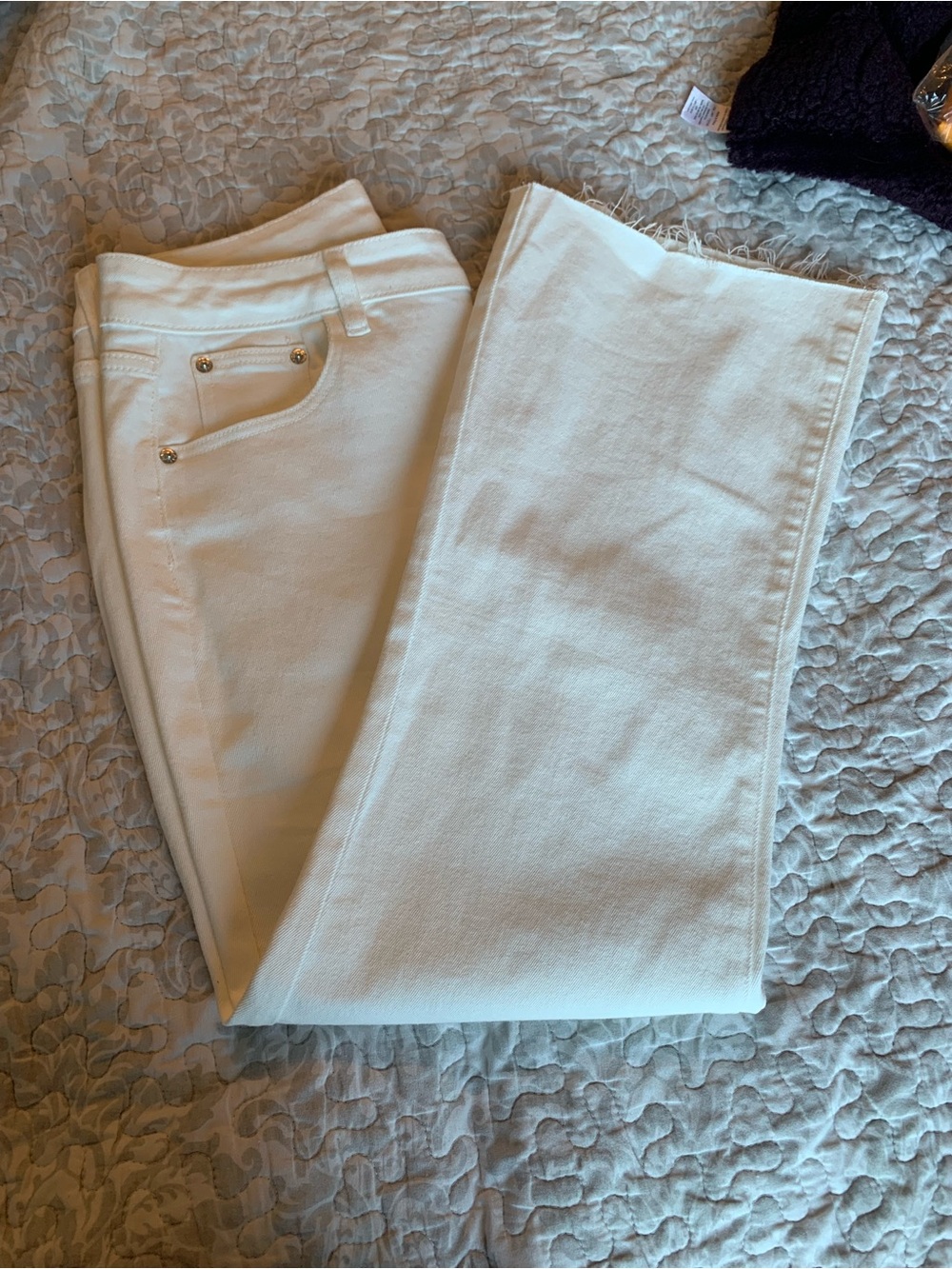Women’s White Flared Jeans - Clean High-Rise Wide Leg